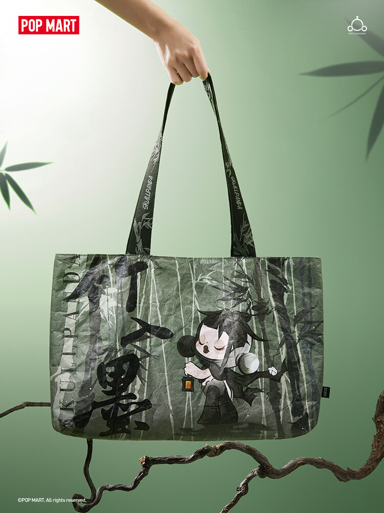 Authentic POPMART SKULLPANDA Courtyard Ink Plum Series Tote bag | eBay