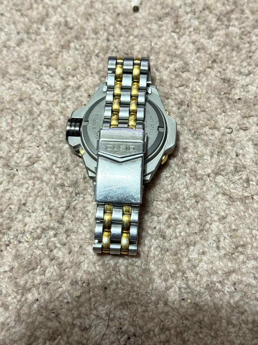 Vintage Casio Digital Watch Dep-700 Titanium Diver Scuba Log