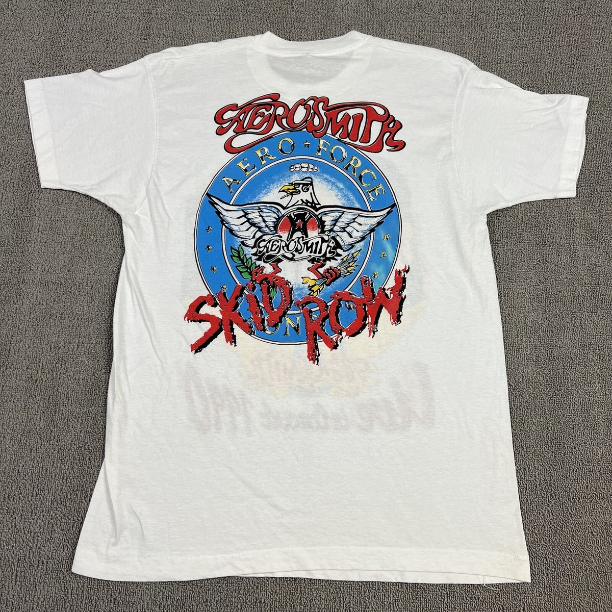 Vintage 90s Aerosmith Pump Tour Concert T Shirt Mens XL Skid Row