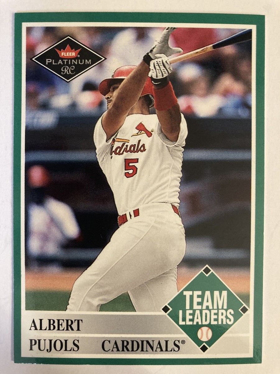 Albert Pujols 2001 Fleer Platinum Team Leaders Rookie Card #435
