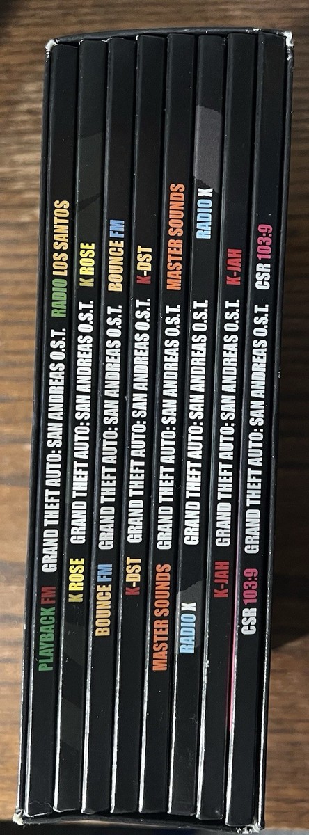Grand Theft Auto San Andreas Official Soundtrack Box Set LIKE NEW