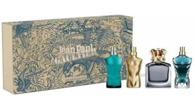 Jean Paul Gaultier Men 4Pcs Mini Set 0.2oz Scandal, Divine