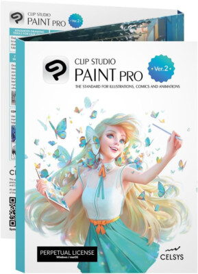 CLIP STUDIO PAINT PRO - Version 2 | Perpetual Lic. | Retail