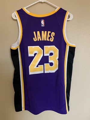 Nike LeBron James Number 23 Lakers Statement Medium 44 Swingman