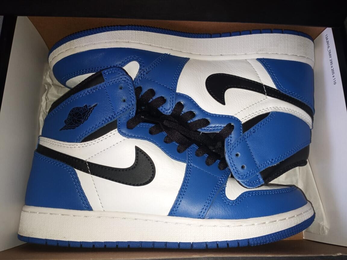 Nike Air Jordan 1 Retro High OG BG 'Game Royal' 575441-403 7 Y | eBay