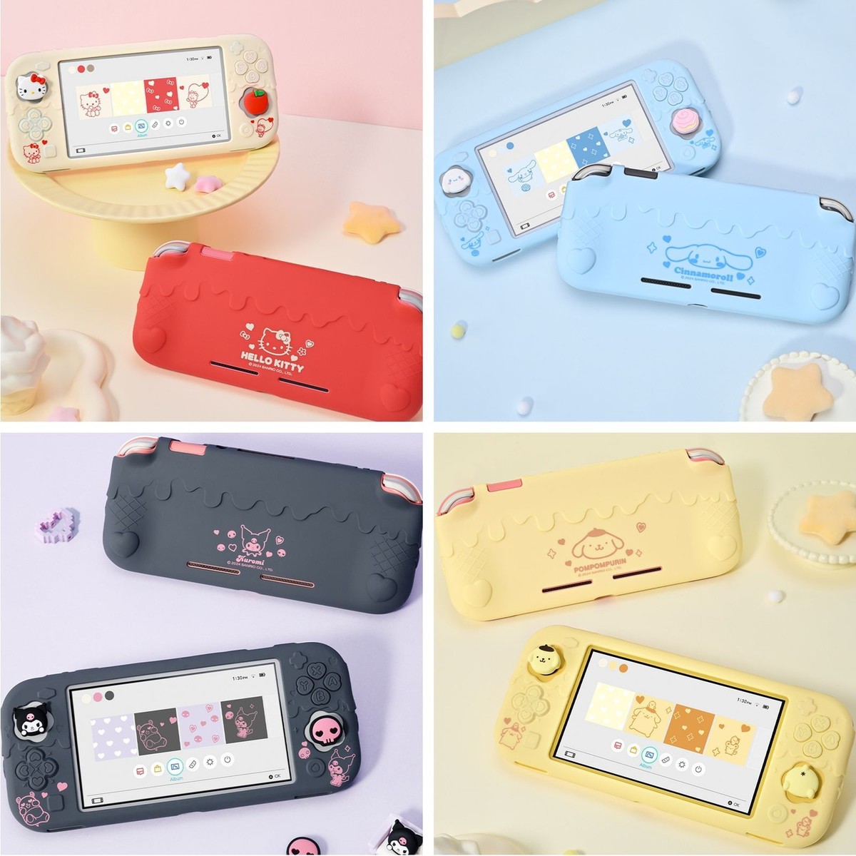Silicone Protective Case for Nintendo Switch LITE with 2PCS Thumb