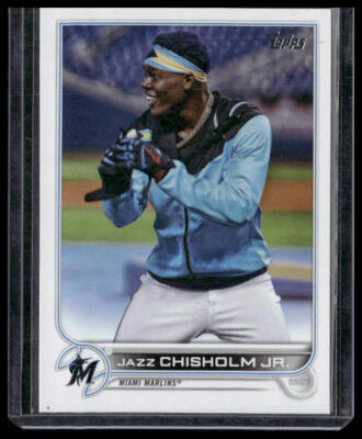 2022 Topps #6b Jazz Chisholm Jr. Warm-up jacket | eBay