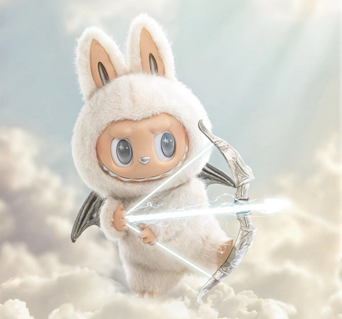 POP MART Authentic The Monsters Zimomo Labubu Angel In Clouds Doll