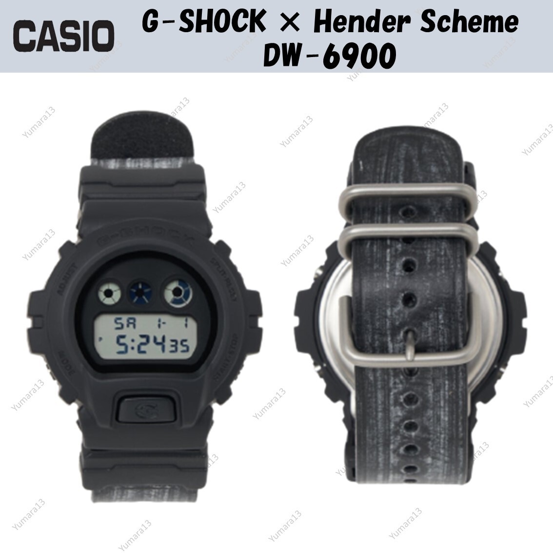 G-SHOCK × Hender Scheme DW-6900 Watch Black New | eBay