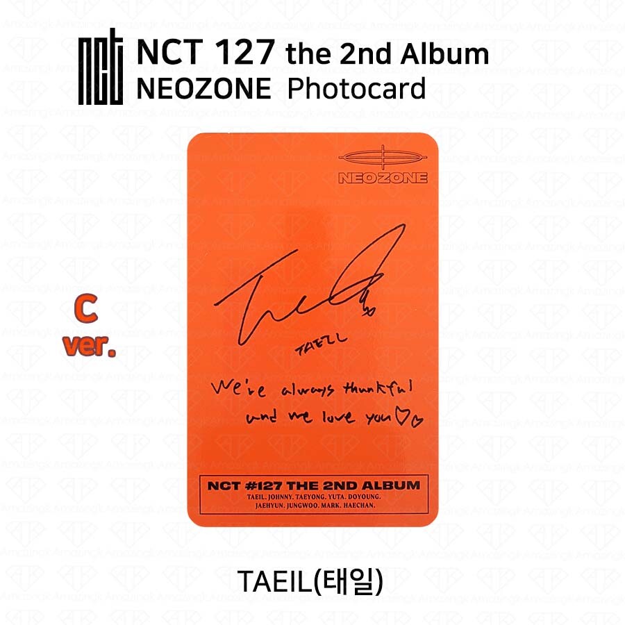 NCT127 2nd Album NCT #127 NEO ZONE Official Photocard Circle card