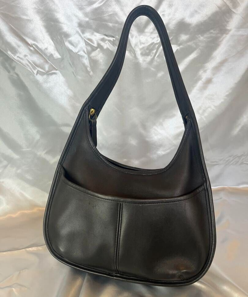 Extremely Rare Made In USA Old Coach 9033 Shoulder Bag Black