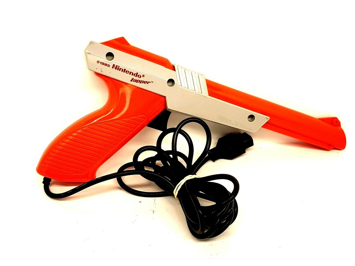 Nintendo Zapper Light Gun Controller Orange OEM Official Tested