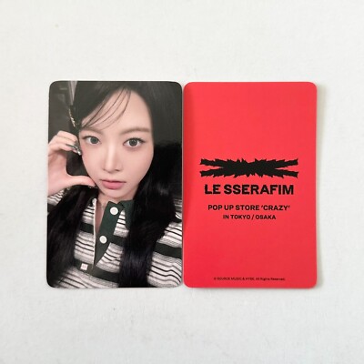 LE SSERAFIM] CRAZY JP / POPUP Store Benefit Photocard Novelty | eBay