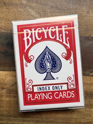 GILDED Red Bicycle Index Only Playing Cards Sealed 2️⃣5️⃣🍀 | eBay