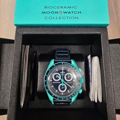 Swatch x Omega Bioceramic MoonSwatch Mission On Earth Polar Lights