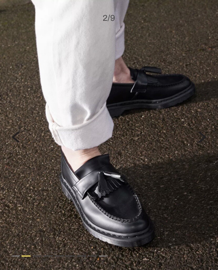 Dr. Martens ADRIAN MONO SMOOTH LEATHER LOAFERS Size 7 | eBay