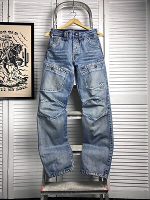 Vintage VOI Jeans Y2K Washed Denim Evisu Style Pockets Pants Men's