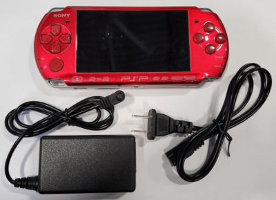 Sony PSP RED Portable Handheld Video Game Console System PSP-3000