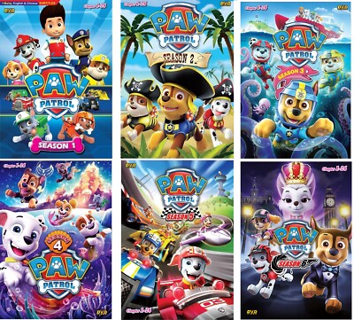 DVD Anime PAW PATROL Complete Series Season 1,2,3,4,5& 6 (1-156