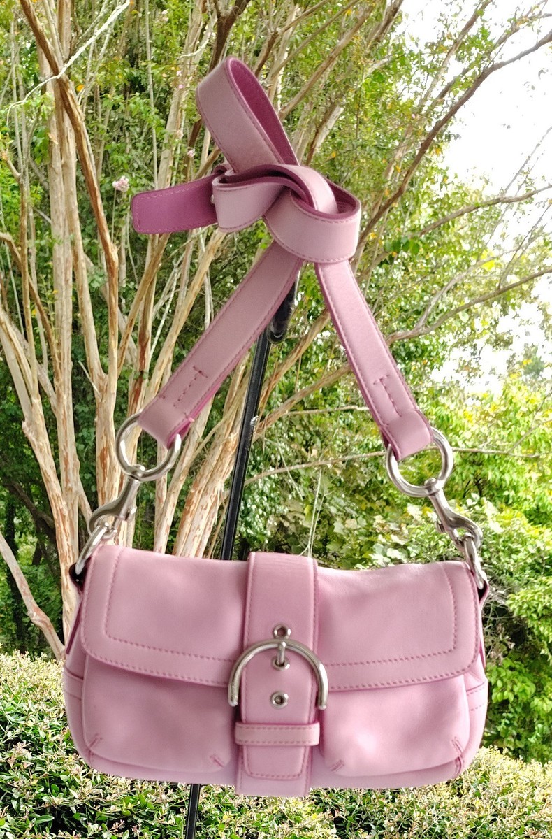 Coach 3683 MINI Vintage Y2K Soho Pink Leather Shoulder Bag | eBay