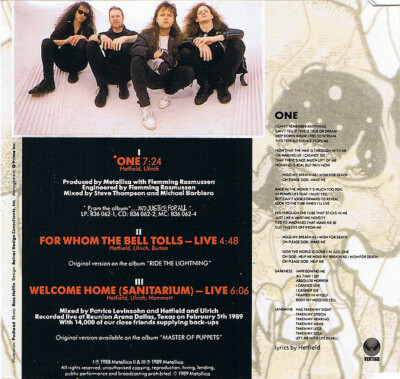 Metallica One CD Single | eBay