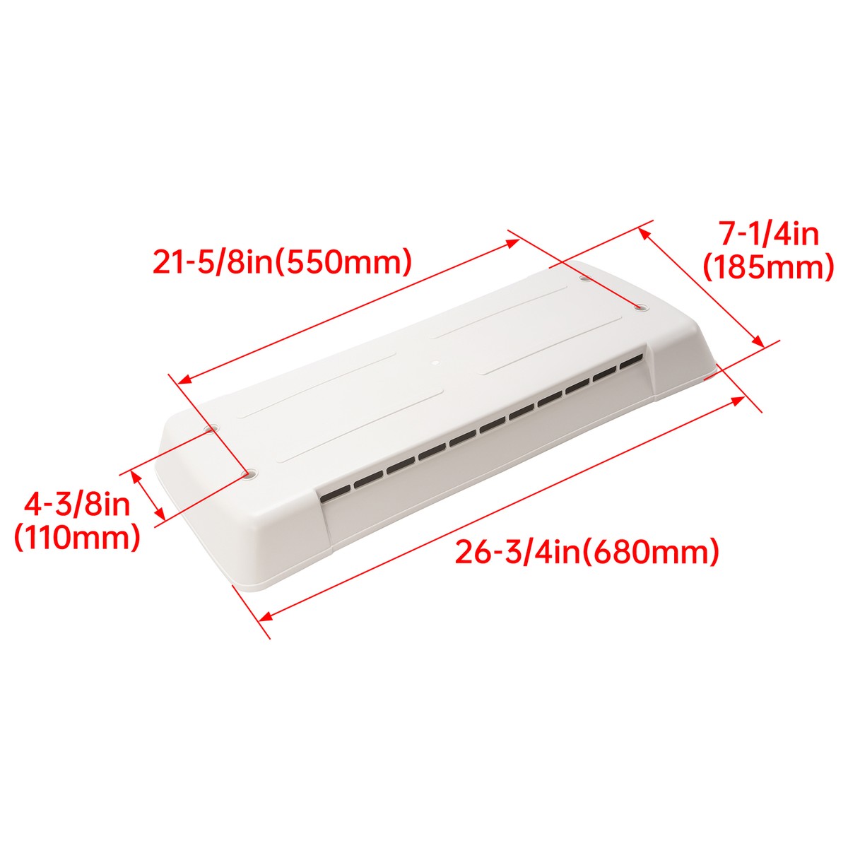 For Dometic Refrigerator Vent Cover RV Roof Lid Trailer