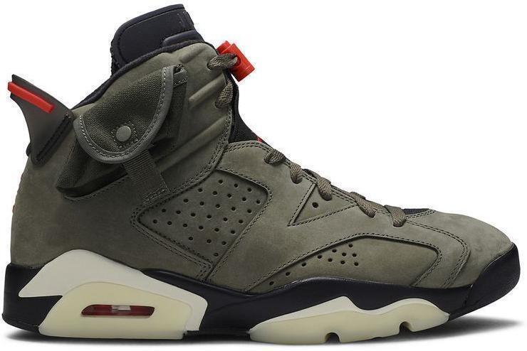 Size 7 - Jordan 6 Retro x Travis Scott Mid Olive for sale online