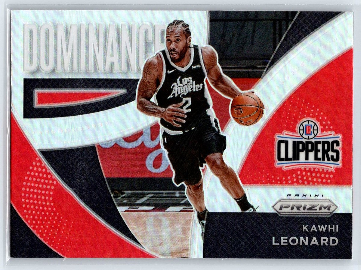 2021-22 Panini Prizm Kawhi Leonard Dominance Insert Silver Prizm