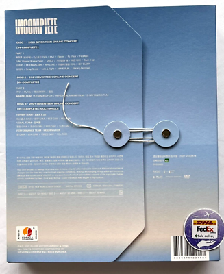 SEVENTEEN INCOMPLETE 2021 SEVENTEEN ONLINE CONCERT DVD 3 DISCS Set