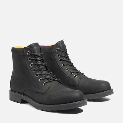 TIMBERLAND MEN'S REDWOOD FALLS WATERPROOF BOOT BLACK FULL GRAIN