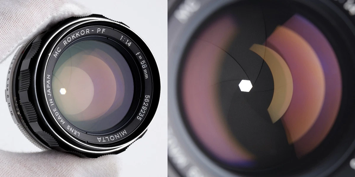 Minolta Rokkor PF 58mm Focal f/1.4 Camera Lenses for sale | eBay