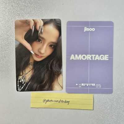JISOO MINI ALBUM [AMORTAGE] ALL VER OFFICIAL PHOTOCARD BLACKPINK