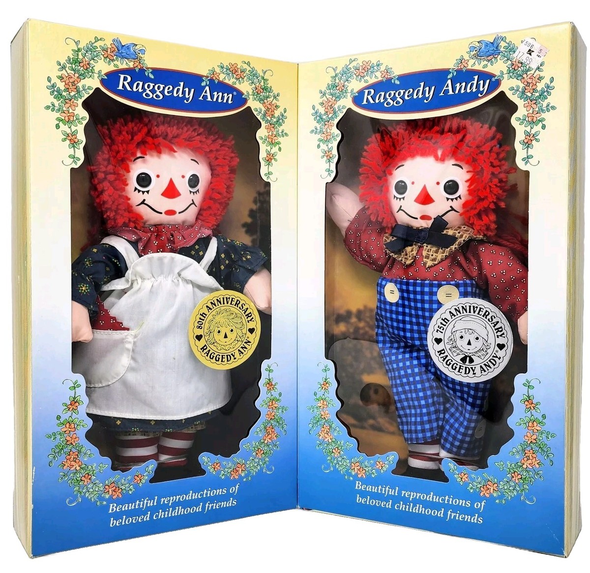 紙タグ付き∞ジョジーン80㎝ペアAnn＆Andy∞ラガディ 紙タグ付き