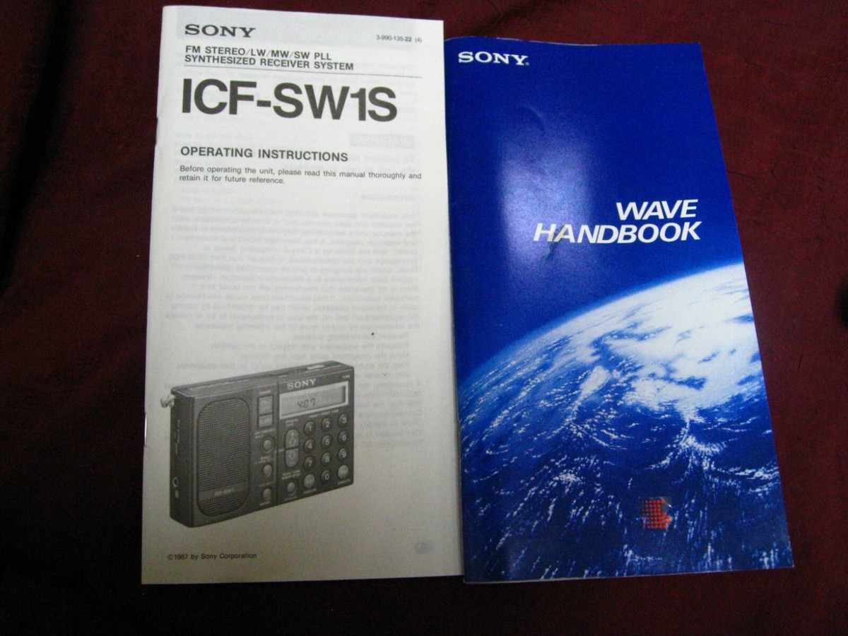 Sony ICF-SW1 Shortwave AM FM PLL Receiver Radio Portable HAS AN