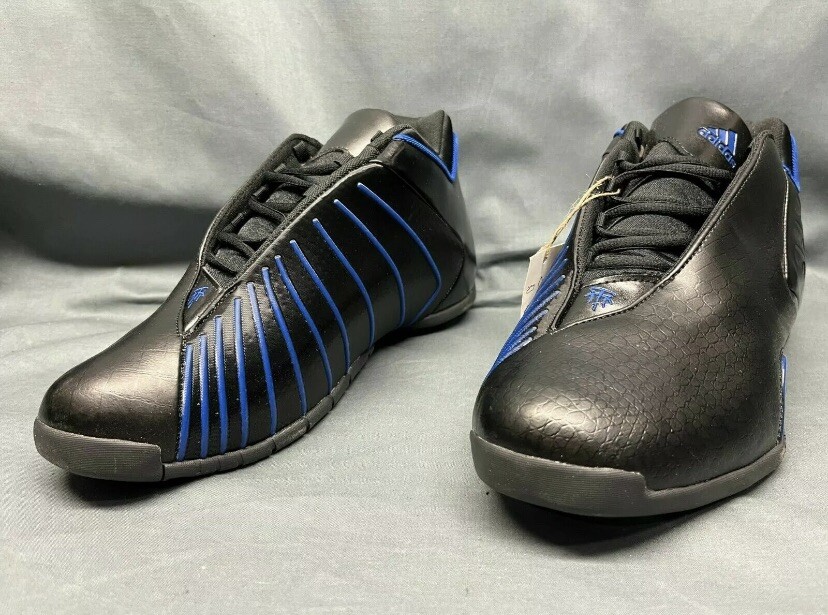 Adidas TMAC 3 Restomod Basketball Shoes Black Royal Blue Men's