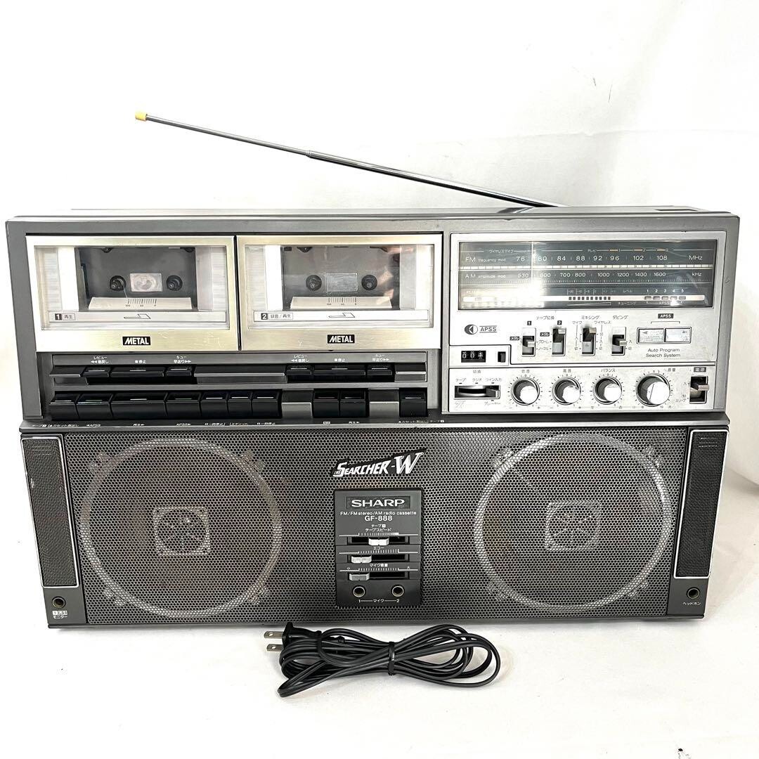 SHARP Q38 Double ラジオ・ラジカセ ジャンク SHARP Q38 Double ラジオ