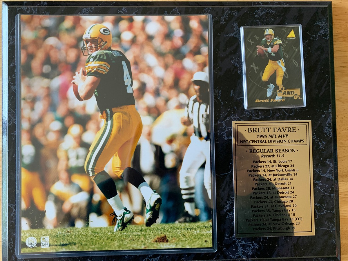 BRETT FAVRE 1995 NFL MVP 8x10 Photo/Card Plaque GREEN BAY PACKERS