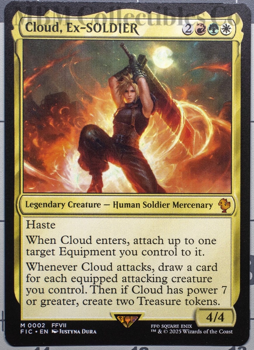 MTG Magic Final Fantasy Commander Cloud, Ex-SOLDIER #002 Non-Foil