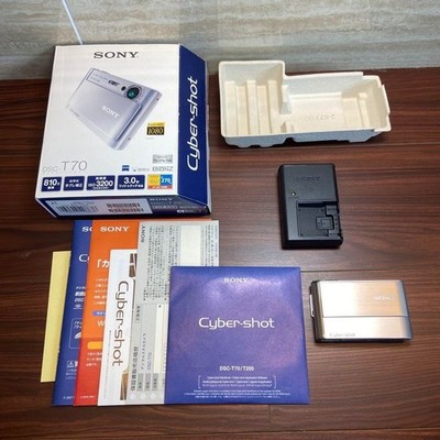 Sony Cyber-shot DSC-T70 8.1MP Digital Camera - Silver for sale