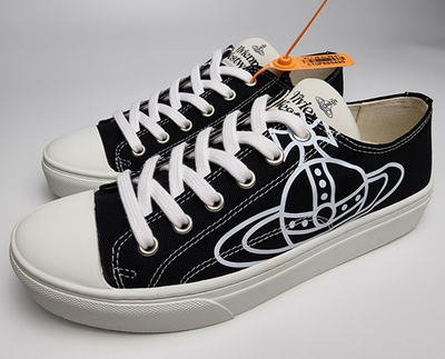 Vivienne Westwood Sneakers PlimSoll Low Top 2.0 Black Canvas US W