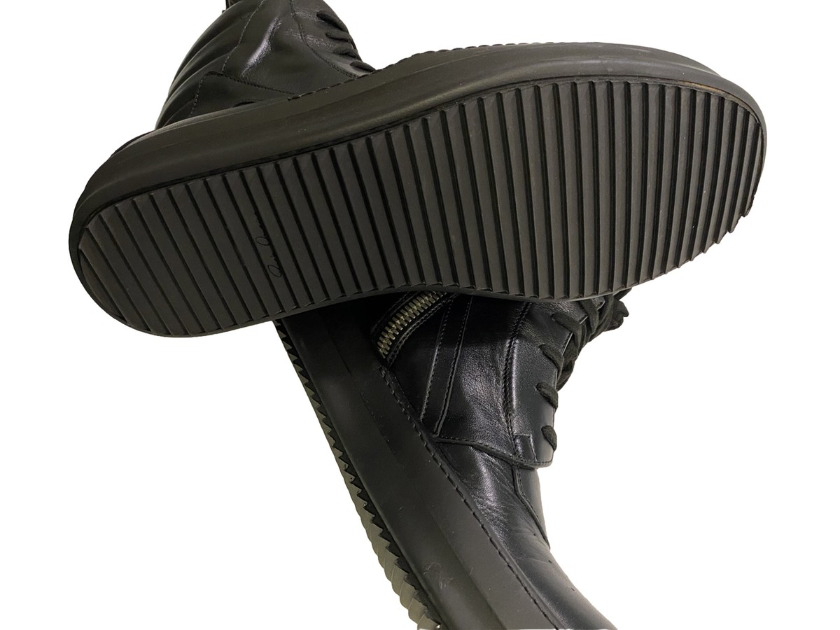 RICK OWENS TRIPLE BLACK GEOBASKET SHOES 2013 | eBay