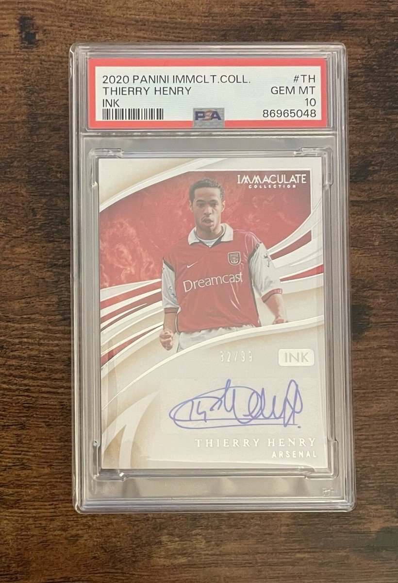 2020 Panini Immaculate Thierry Henry Ink Auto Psa 10 | eBay