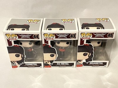 FUNKO POP! ROCKS BABYMETAL SU #43 YUI #44 MOA #45 3 SET Figure | eBay
