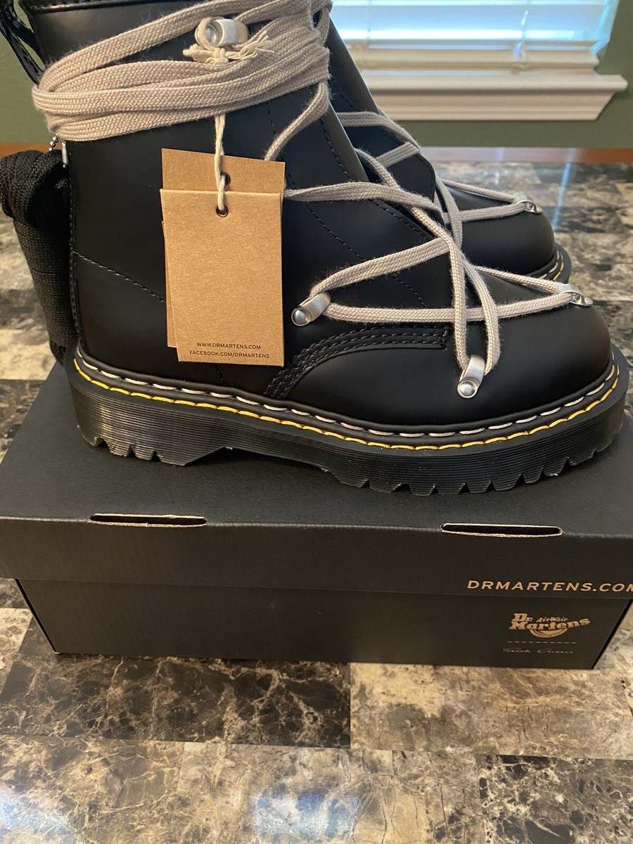 Dr Martens Rick Owens 1460 Bex DS RO Black Women's Size 7 Men's