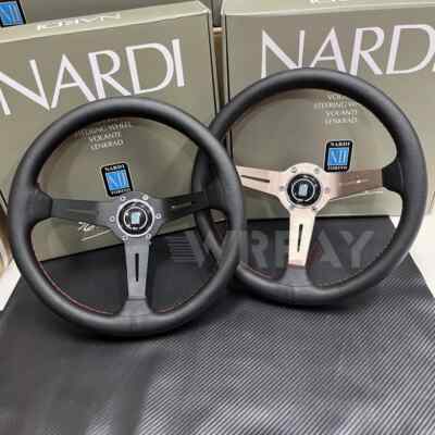 Nardi Classic Steering Wheel 14inch Deep Dish Corn Black Spokes