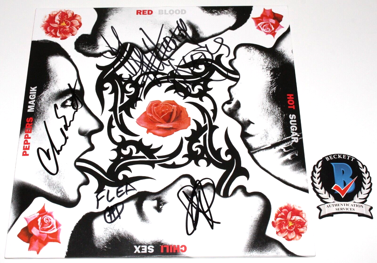 RED HOT CHILI PEPPERS SIGNED BLOOD SUGAR SEX MAGIK RECORD LP