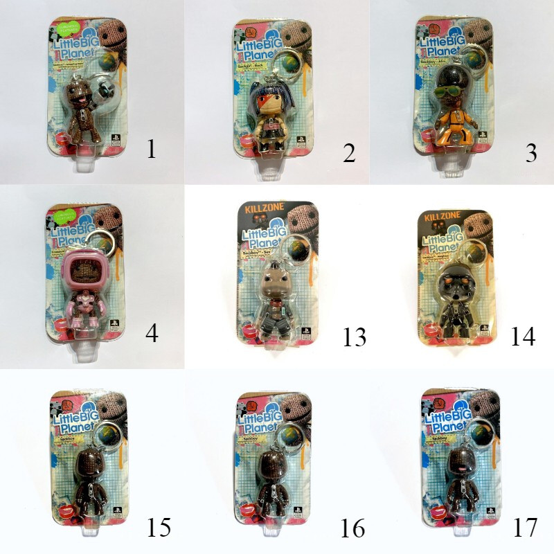Little Big Planet Mini Sackboy Cartoon Figure Keychain Hanging