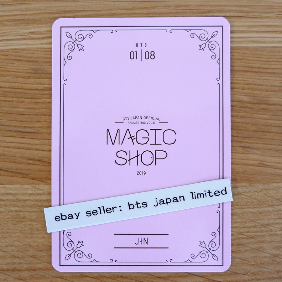 BTS FANMEETING VOL.5 MAGIC SHOP Official Mini Photo card JIN 8set