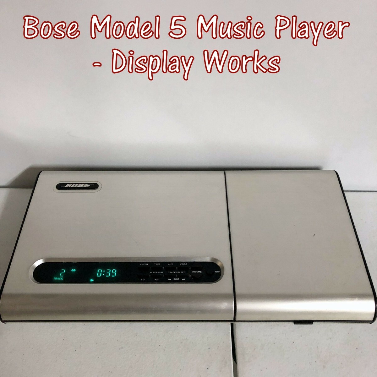 ♫ Bose Music Center Model 5 AM/FM CD Player, DISPLAY Works, Great