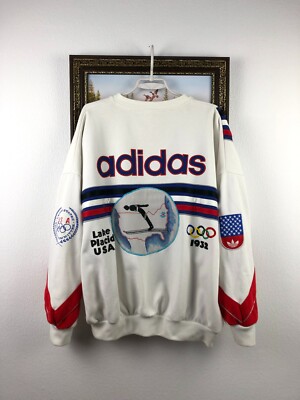 Vintage Adidas Lake Placid XIII Olympic Winter Games Sweatshirt